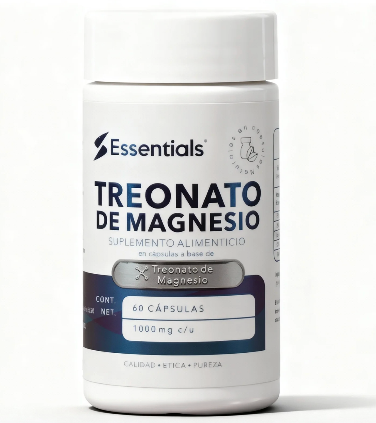 TREONATO DE MAGNESIO 1000 MG 60 CÁPSULAS