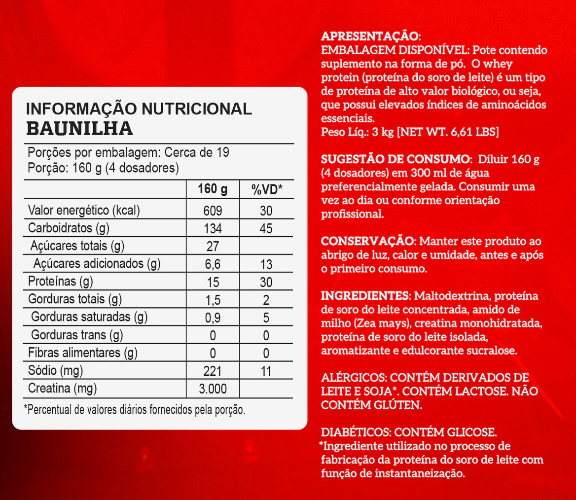 INTEGRAL MEDICA CreaMass-Ganador Hipercalórico 3kg - Image 3