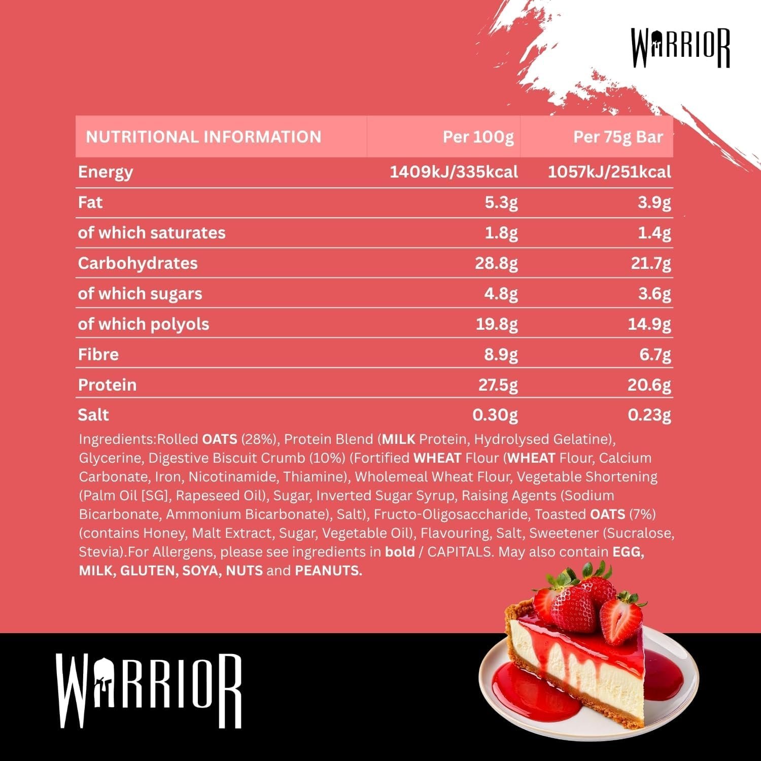 WARRIOR Protein RAW Bar 12 pack - Imagen 4
