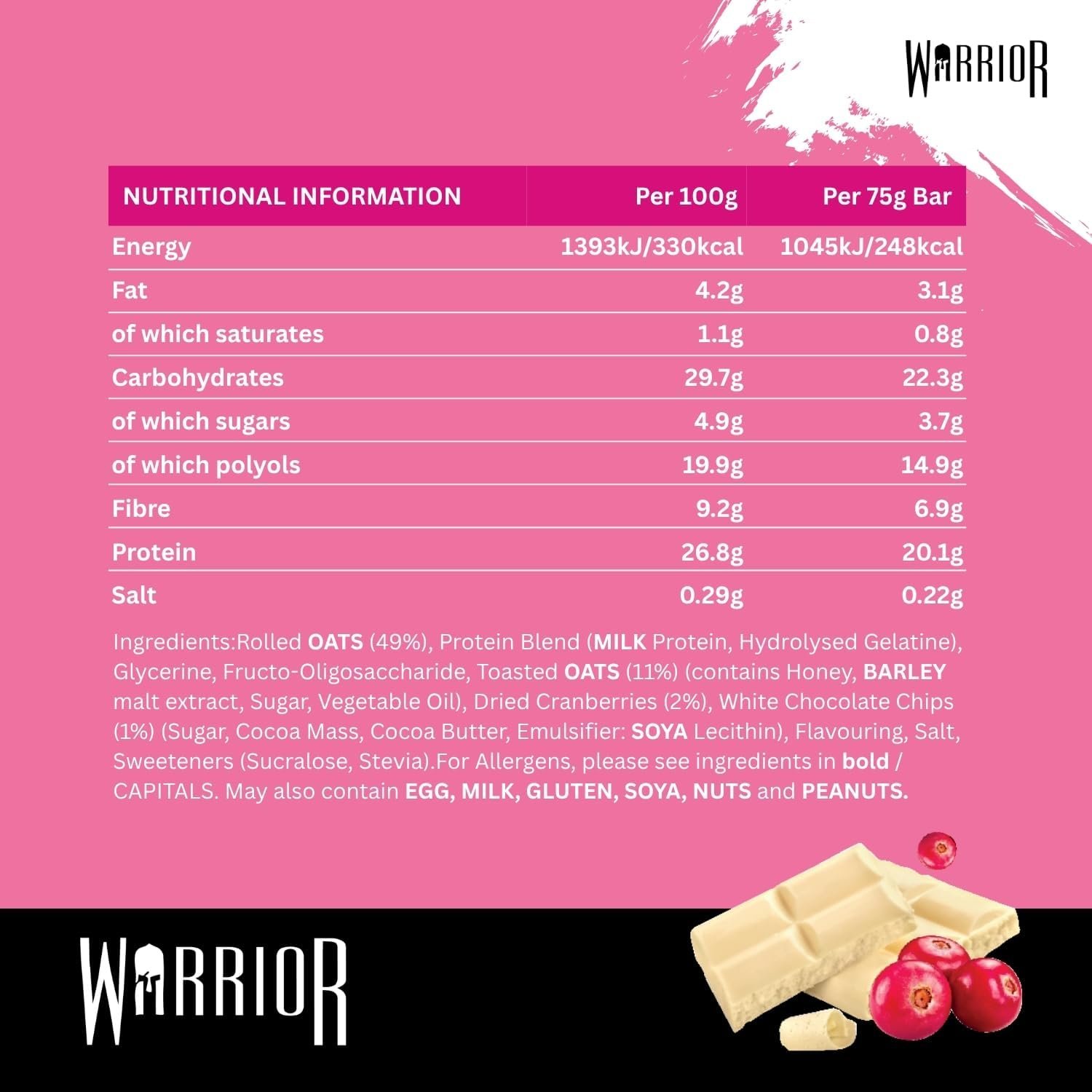WARRIOR Protein RAW Bar 12 pack - Imagen 10