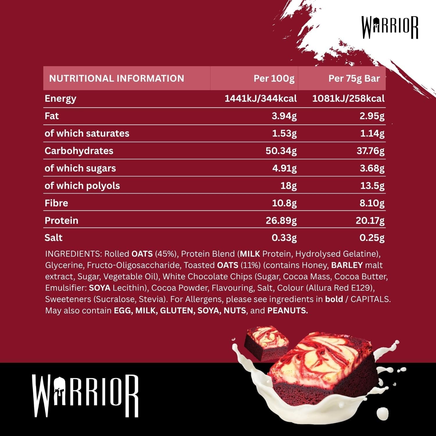 WARRIOR Protein RAW Bar 12 pack - Imagen 14