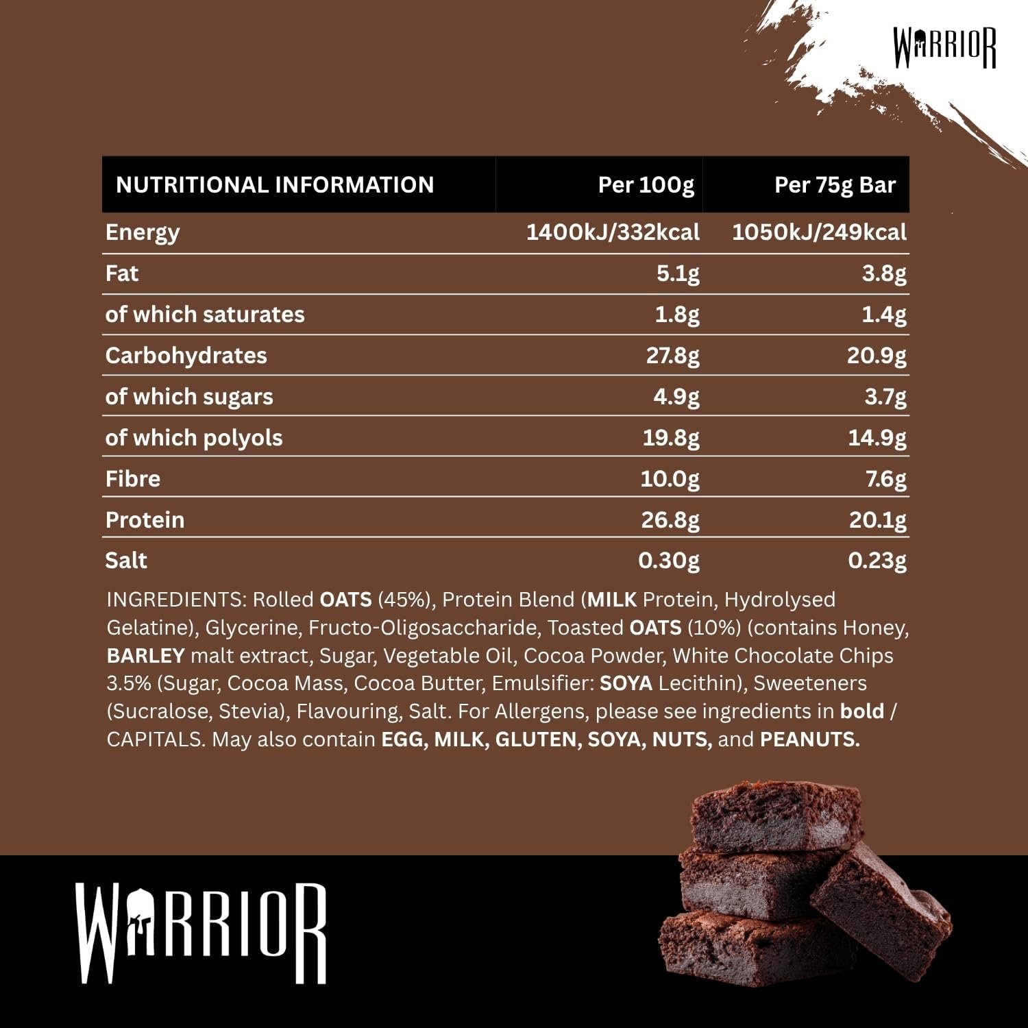 WARRIOR Protein RAW Bar 12 pack - Imagen 16