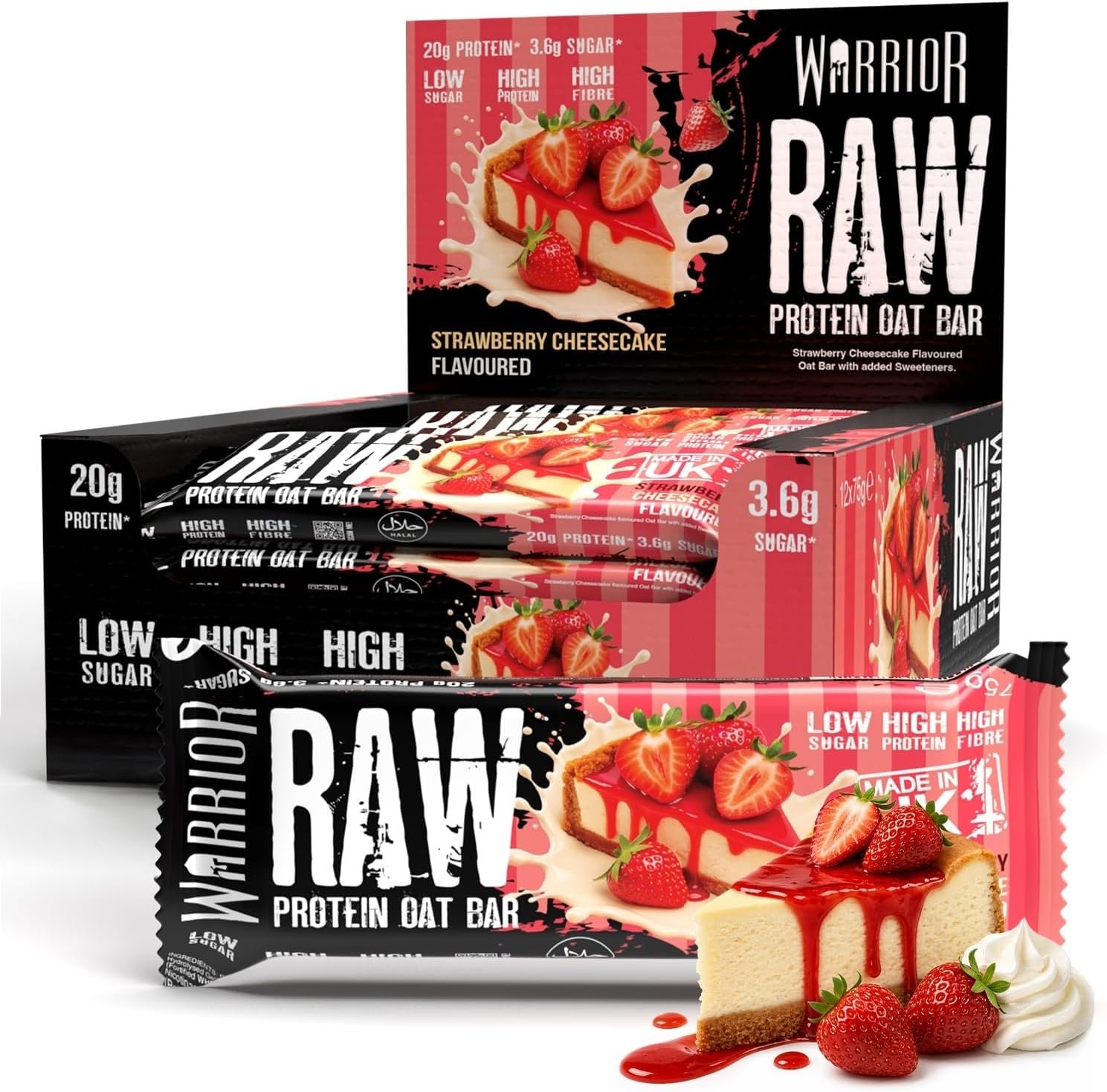 WARRIOR Protein RAW Bar 12 pack - Imagen 3