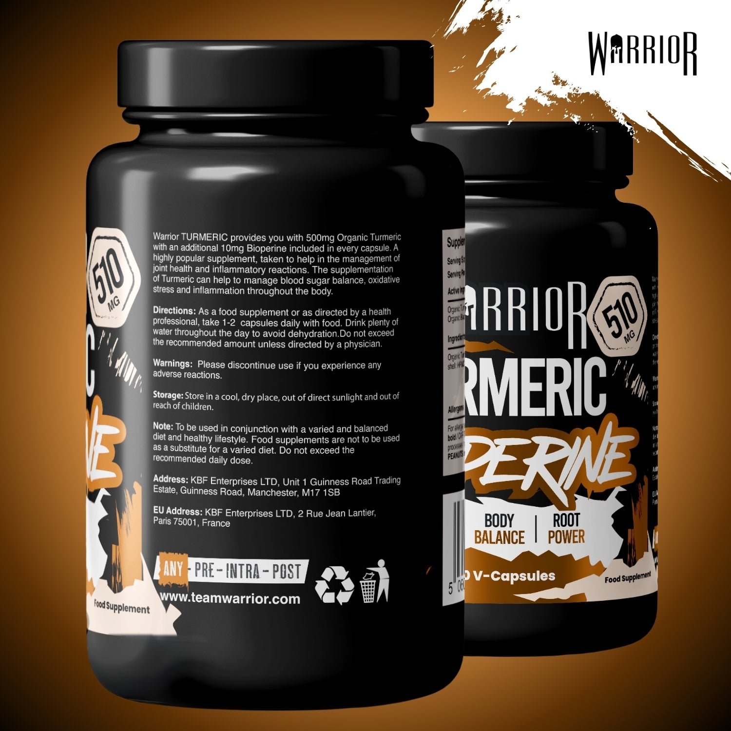 WARRIOR Cúrcuma con Bioperina - Imagen 3