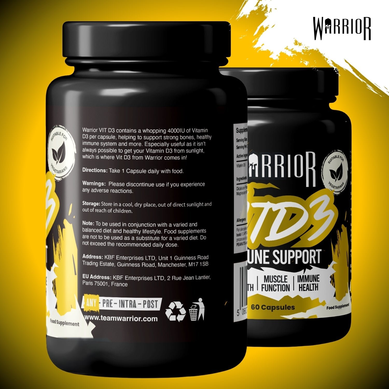 WARRIOR Vitamina D3 - Imagen 4