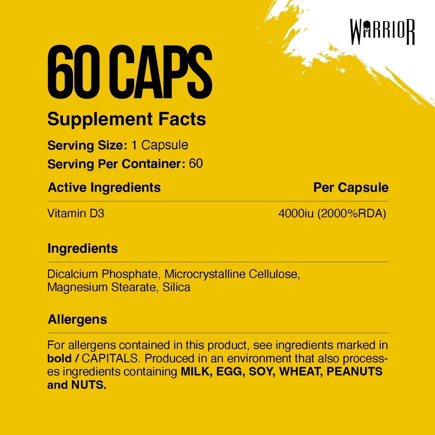WARRIOR Vitamina D3 - Imagen 2