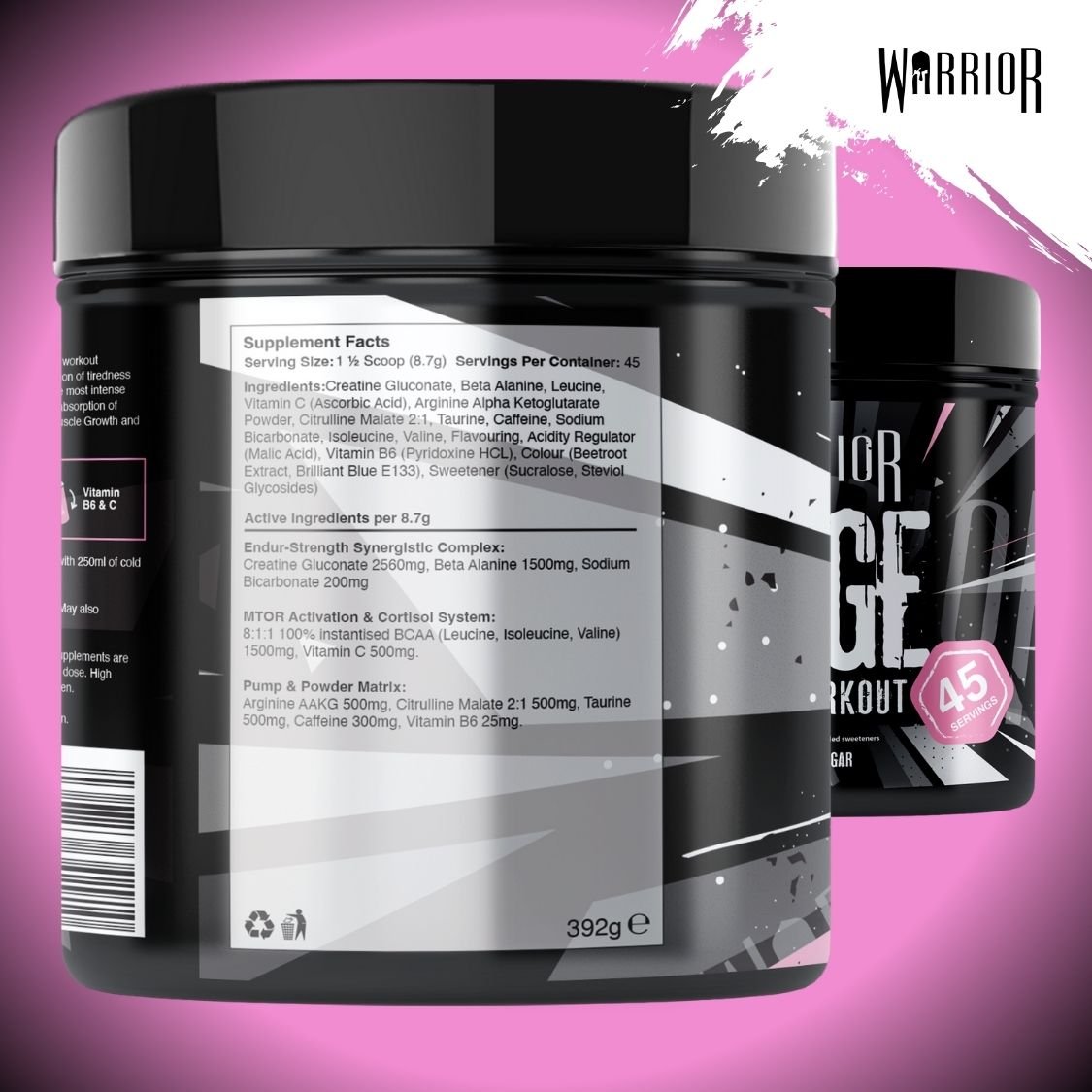 WARRIOR Rage Pre workout - Imagen 4