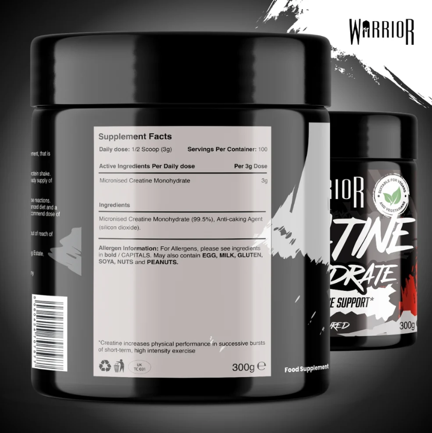 WARRIOR Creatine Monohydrate 60 serv - Imagen 5
